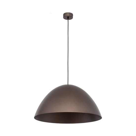 Lampadario cupola marrone 50cm per cucina